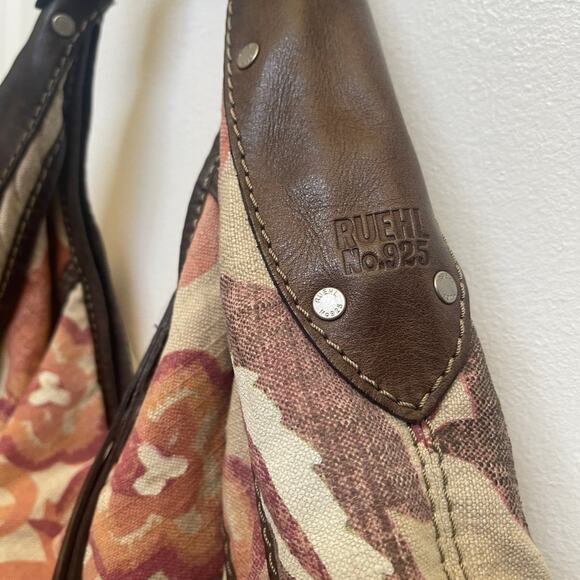 Ruehl no.925 large canvas and leather hobo bag - Picture 7 of 15